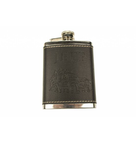 Hip Flask Jeep Leather Aluminum