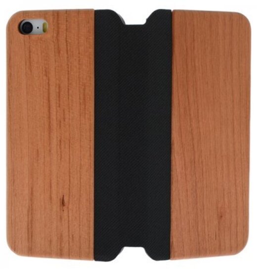 Wood Leather Flip Cover IPhone 5 / 5S