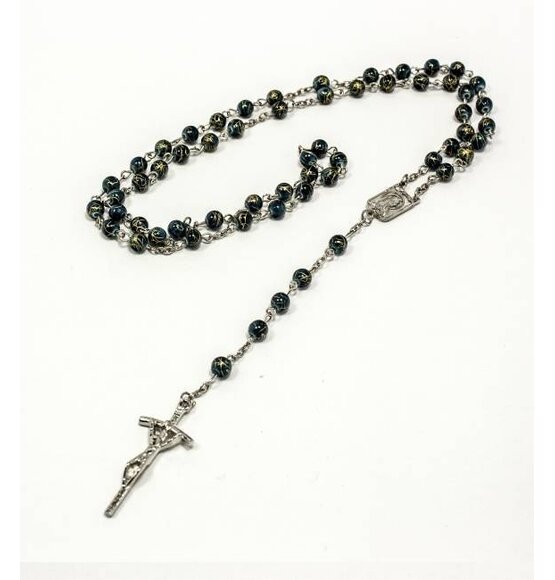 Rosary Necklace Turquoise / Gold