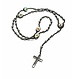 Rosary Black / Anthracite Round Metal Beads