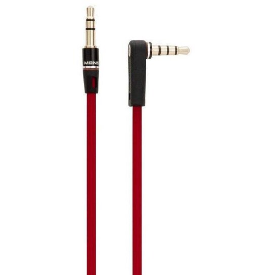 3.5Mm Line In Cable L-Plug Red