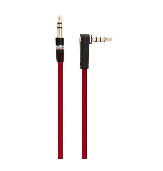 3.5Mm Line In Cable L-Plug Red
