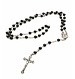 Rosary Silver / Anthracite Round Metal Beads