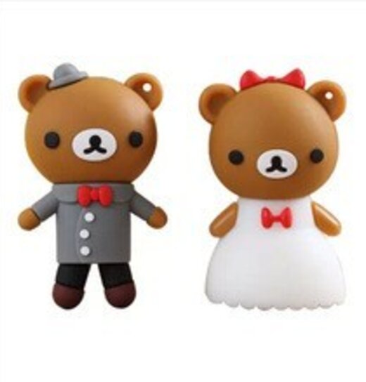 Newlyweds Couple Bear 2X 8GB USB Stick