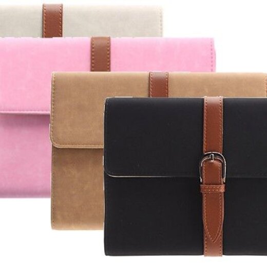 Luxury PU Leather Case With Strap For IPad Mini