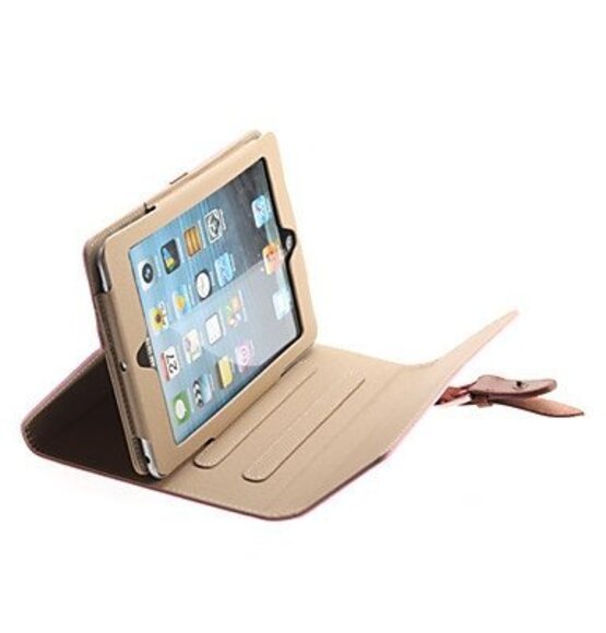 Luxury PU Leather Case With Strap For IPad Mini