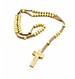 Wooden Necklace With Cross / Rosary Blankhout