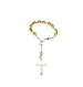 Car Pendant Clear Brown Beads