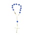 Car Pendant Translucent Blue Beads