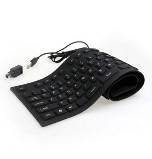 Aufrollbare Tastatur