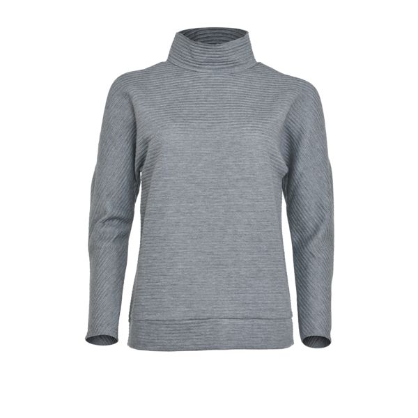 La Sisters Open Shoulder Ribbed Sweater Grey la sisters kopen in de aanbieding