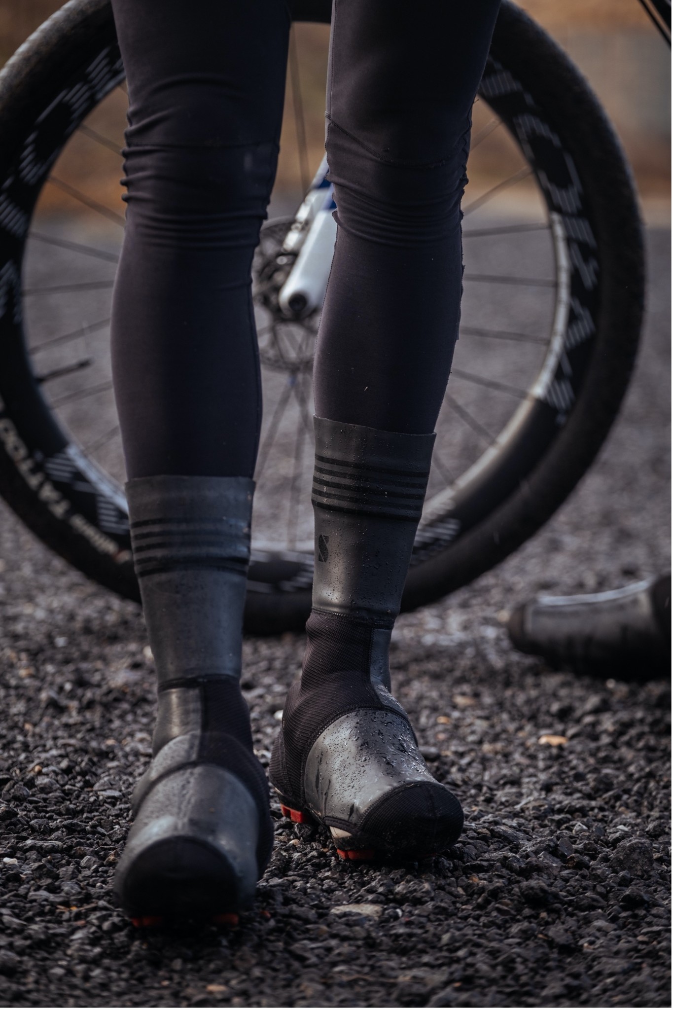 Overschoenen tijdens een training