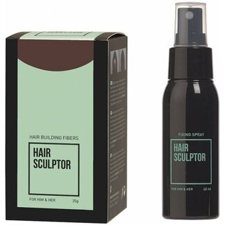HAIR SCULPTOR Dark Brown + Hair Sculptor Fixing Spray