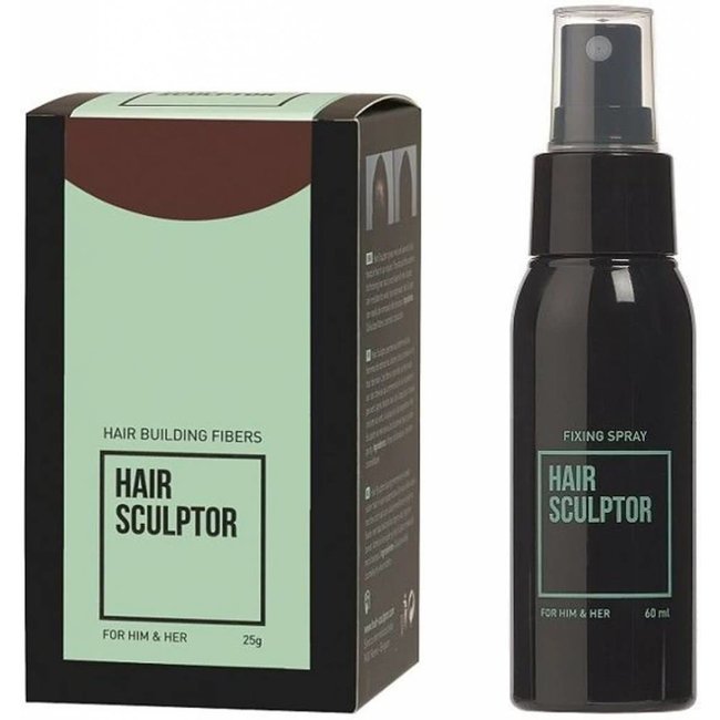 HAIR SCULPTOR Medium Brown + Hair Sculptor Fixing Spray