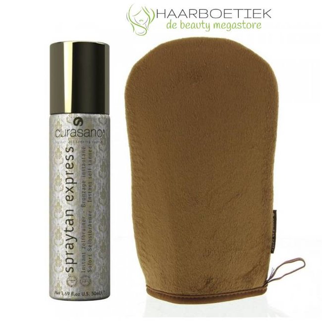 CURASANO Spraytan Express, Spray Bronzant, 50ml + Gant