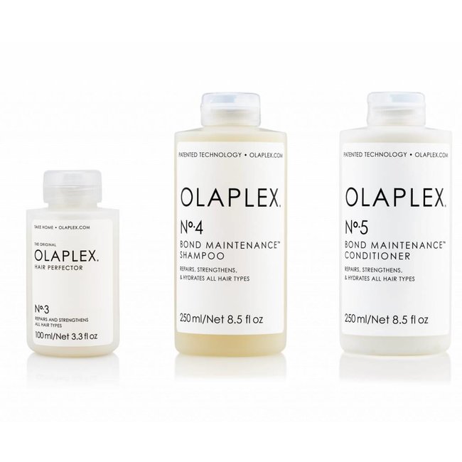 Olaplex Tripple Pack No.3 + No. 4 + No. 5 treatment / Shampoo / Conditioner