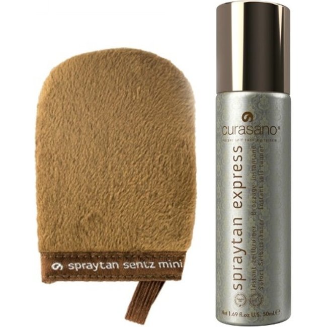 CURASANO Spraytan Spray 50 ml + Gant de Bronzage Mini