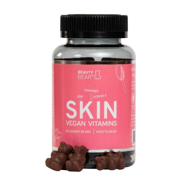 BEAUTY BEAR Vitamines pour la peau, 60 bonbons gélifiés