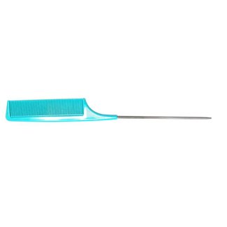 HBT Pointed Comb With Iron Handle - BLUE