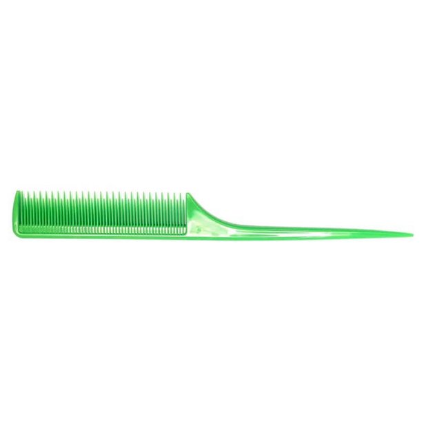 HBT Pointed Comb With Plastic Steel GREEN