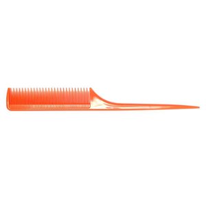 HBT Pointed Comb With Plastic Steel - ORANGE
