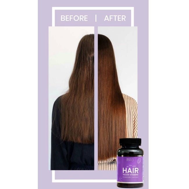BEAUTY BEAR Hair Vitamins, 60 Gummies + 1 x Lip Gloss