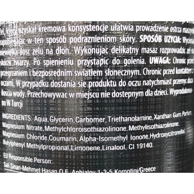 BARBER Squeeze Bottle Shaving Gel NR.3 - 250ml