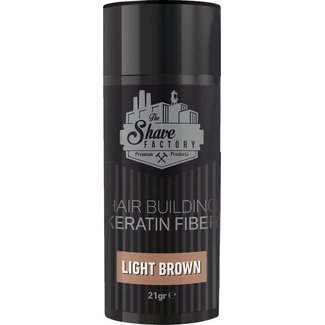 The Shave Factory Hair Building Fibers - 21gr - Lichtbruin