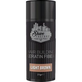 The Shave Factory Hair Building Fibers - 21gr - Light brown