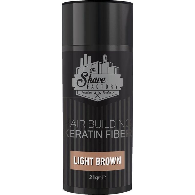 The Shave Factory Hair Building Fibers - 21gr - Light brown