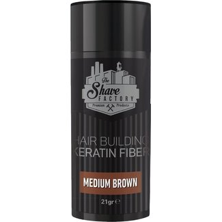 The Shave Factory Hair Building Fibers - 21gr - Medium Bruin