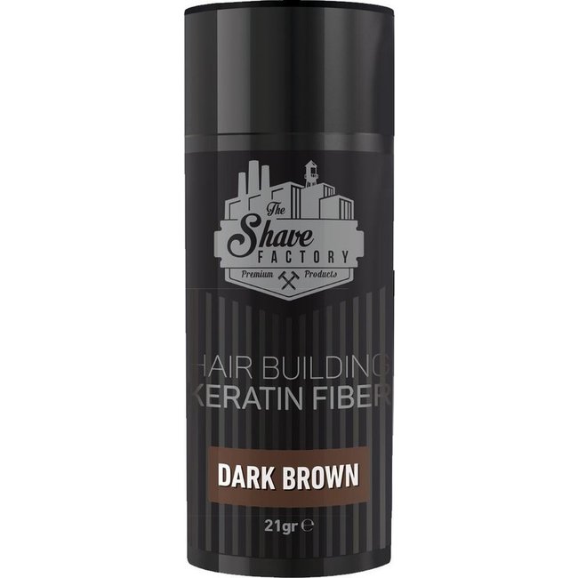 The Shave Factory Hair Building Fibers - 21gr - Dark Brown