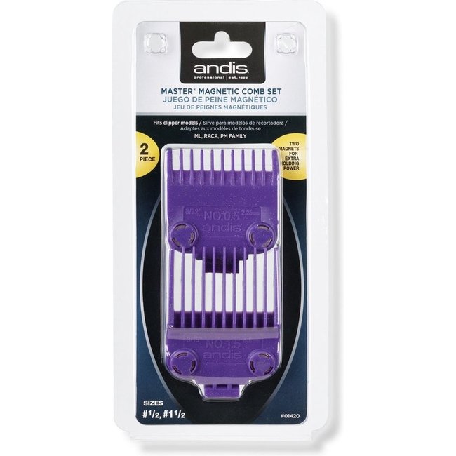 ANDIS Master Magnetic Comb Set 0.5 & 1.5