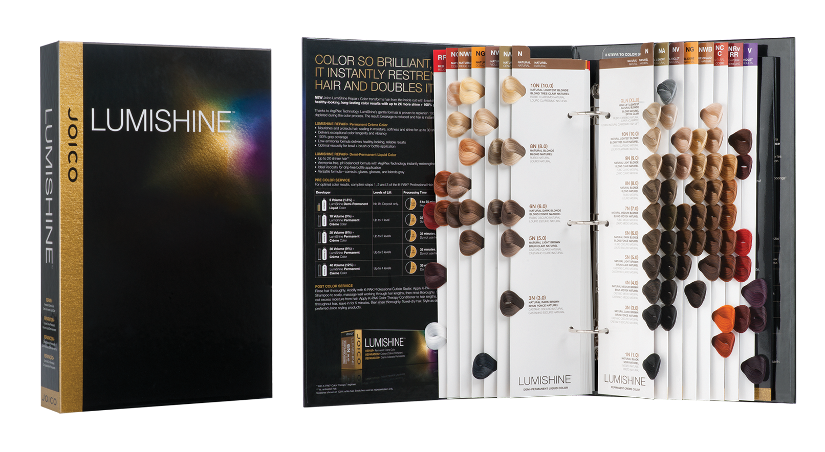 Joico lumishine color swatch book