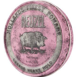 Reuzel Pig Pink Grease Heavy Hold Hair Wax - 113g