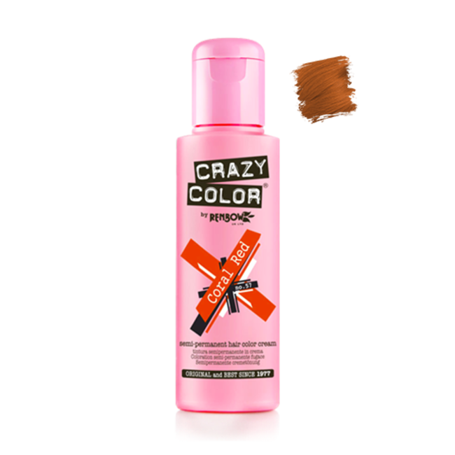 CRAZY COLOR Coral red 100ml