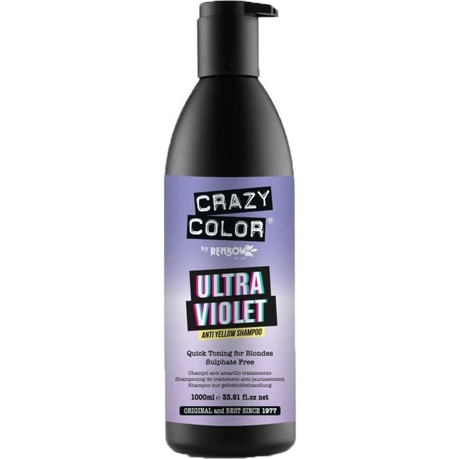 CRAZY COLOR Shampooing Ultraviolet Anti Jaune 1000ml