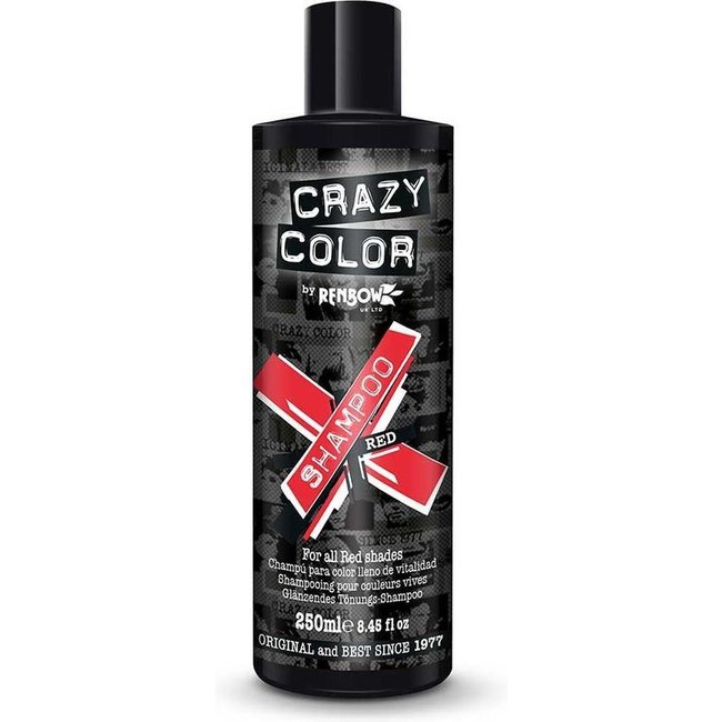 CRAZY COLOR Vibrant Color Shampoo - Red 250 ml