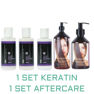 KHS Kit Lissage KHS + Set 2 x 250ml Shampoing / Après-Shampoing