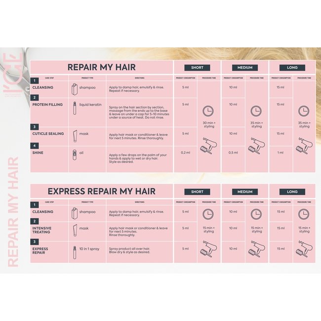 ICE-Professional REPAIR MY HAIR Shampoo + Conditioner 2 x 250ml