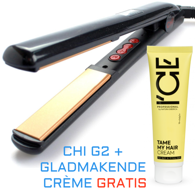 CHI G2 Ceramic Hair Straightener + Smoothing Cream Free