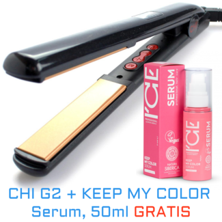 CHI G2 Lisseur Céramique + Sérum KEEP MY COLOR, 50ml