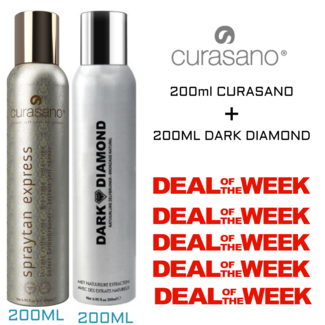 CURASANO DUO PACK - 1 x 200ml SprayTan Curasano + 1 x  200ml Dark Diamond