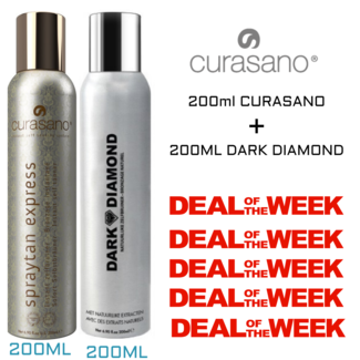 CURASANO PACK DUO - 200ml SprayTan Curasano + 200ml Dark Diamond