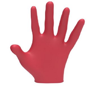 L3VEL3 Gants en Nitrile 100pcs - RED ISH - (4 Tailles)