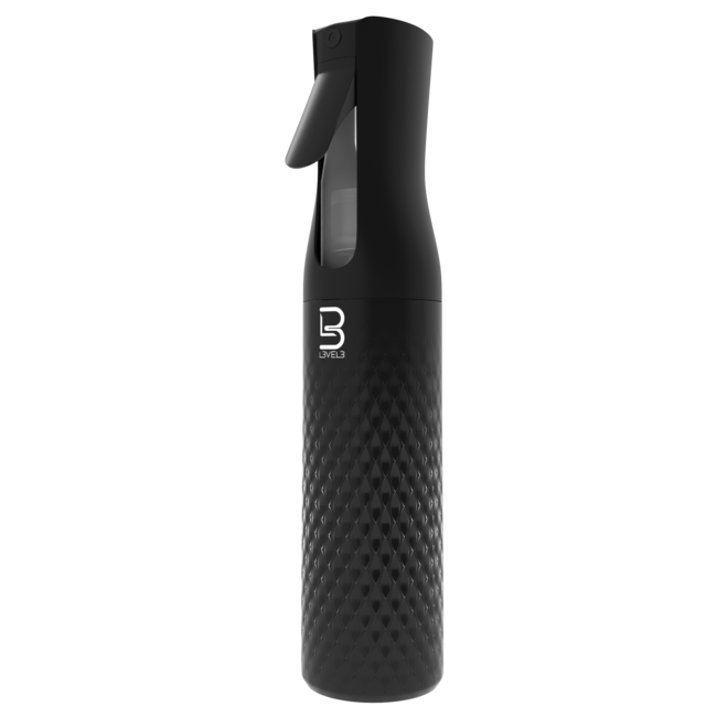 L3VEL3 Beveled Spray Bottle BLACK Mist 300ml