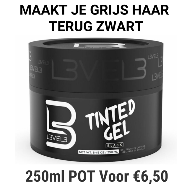 L3VEL3 Gel Teinté Noir, 250ml