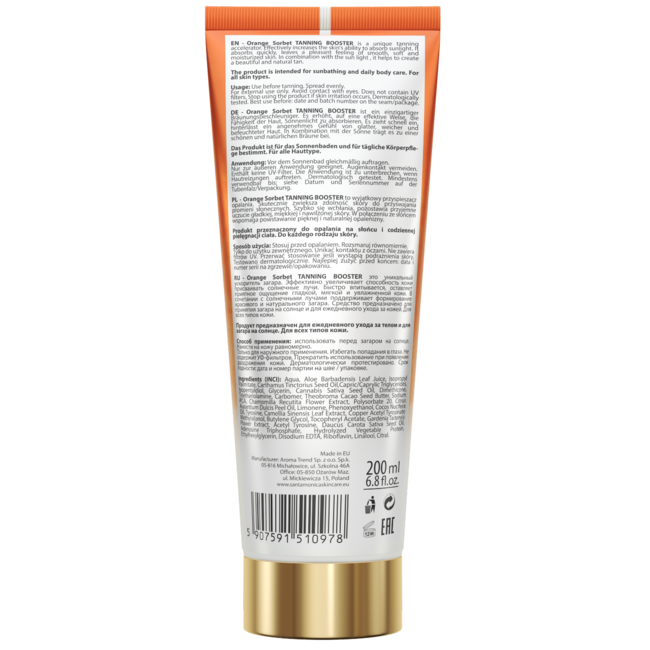 SANTA MONICA Orange Sorbet Tanning Booster, 200ml