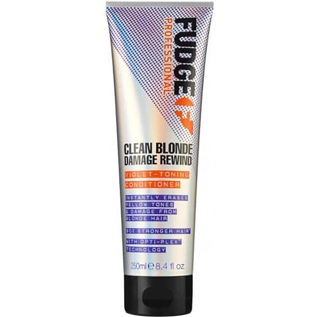 FUDGE Clean Blonde Damage Rewind Violet-Toning Conditioner, 250ml