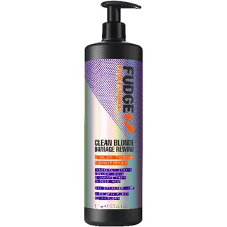 FUDGE Clean Blonde Damage Rewind Après-shampooing tonifiant violet, 1000 ml
